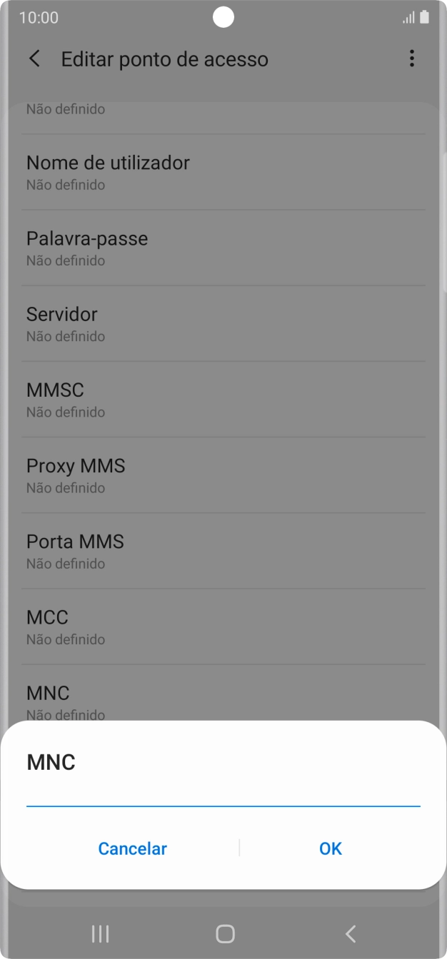Introduza 01 e prima OK.