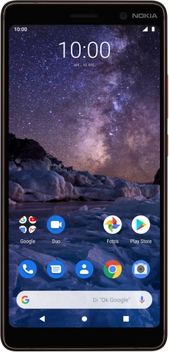 Imagen 1: Vista frontal del Nokia 7 Plus - Black