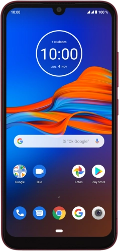 Imagen 1: Vista frontal del Motorola Moto e6 PLUS - Red