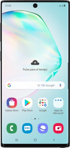 Imagen 1: Vista frontal del Samsung Galaxy Note10 - Silver