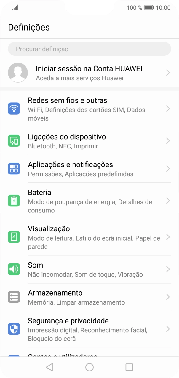 Prima Aplicações e notificações.