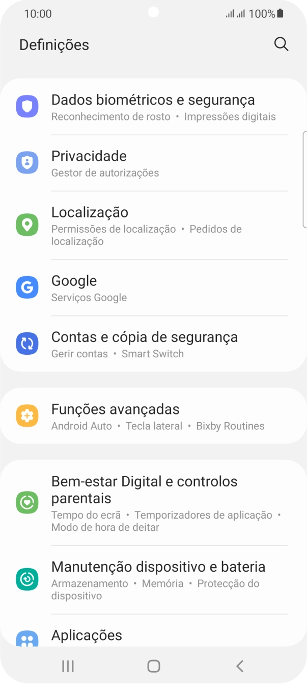 Prima Contas e cópia de segurança.