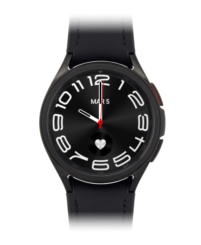 Imagen 1: Vista frontal del Samsung Galaxy Watch6 Classic - Black