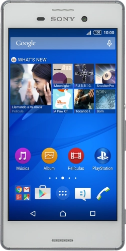 Imagen 1: Vista frontal del Sony Xperia M4 Aqua - White