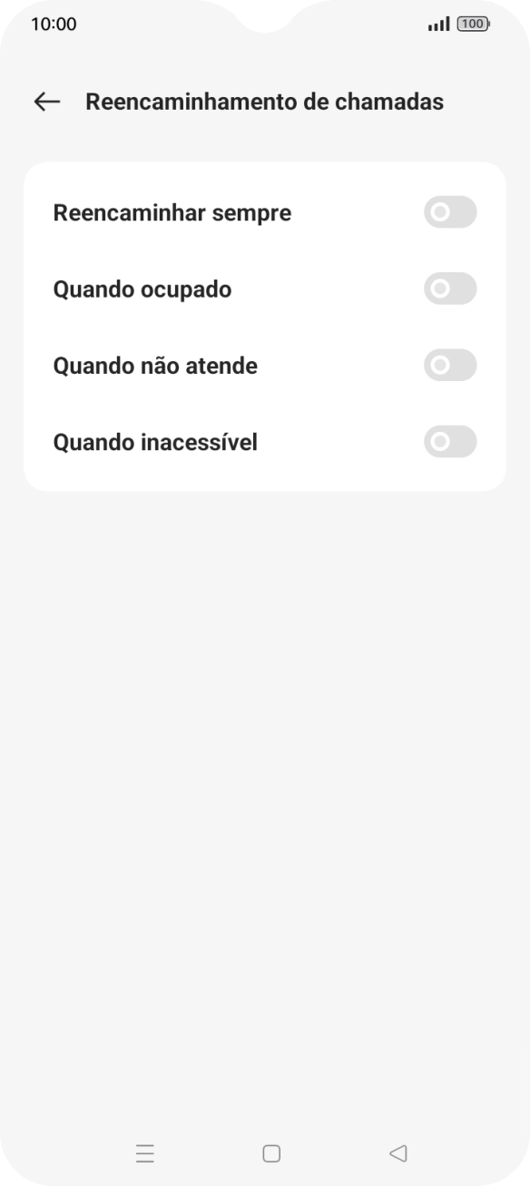 Prima o indicador junto ao tipo de desvio pretendido.