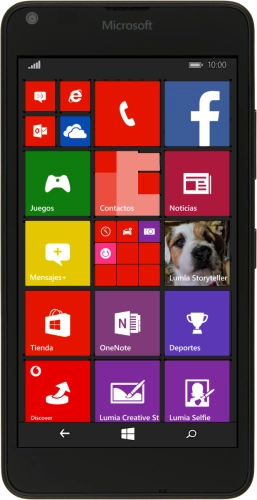 Imagen 1: Vista frontal del Microsoft Lumia 640 - Black