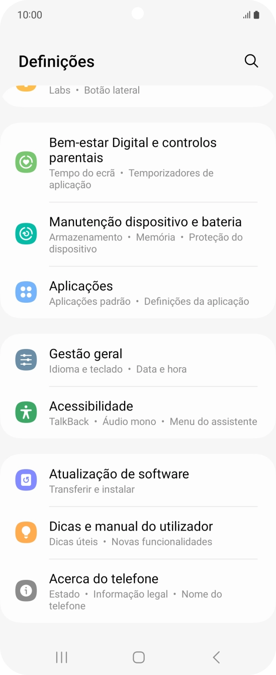 Prima Atualização de software.