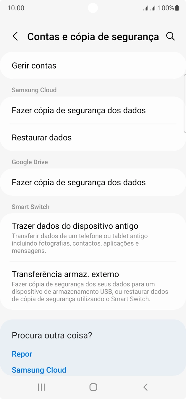 Prima Gerir contas.