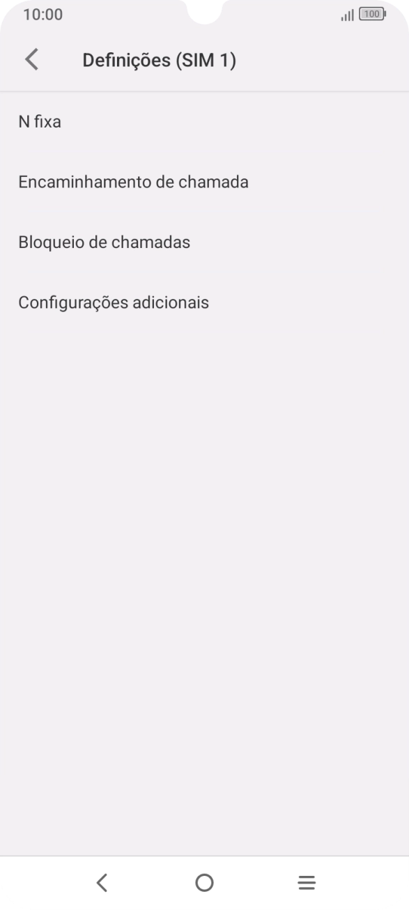 Prima Configurações adicionais.