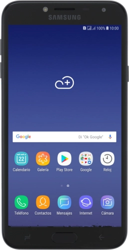 Imagen 1: Vista frontal del Samsung Galaxy J4 - Black