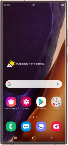 Imagen 1: Vista frontal del Samsung Galaxy Note20 Ultra 5G - Black