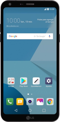 Imagen 1: Vista frontal del LG Q6 - Black