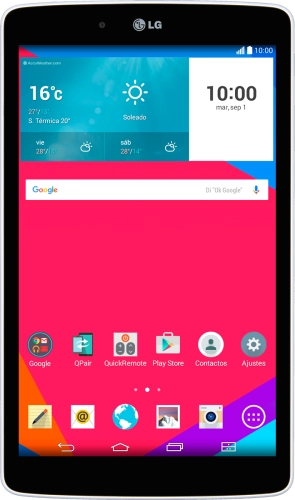 Imagen 1: Vista frontal del LG G Pad 8.0 LTE - White