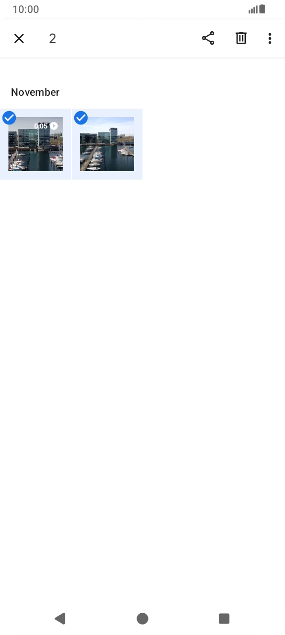 Press the share icon.