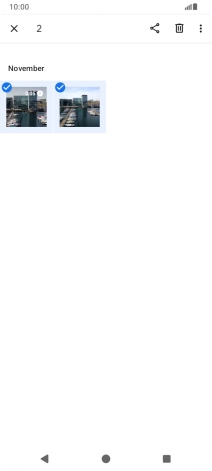 Press the share icon.