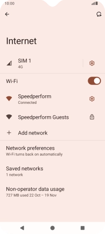 Press the Home key to return to the home screen.