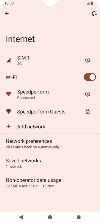 Press the Home key to return to the home screen.