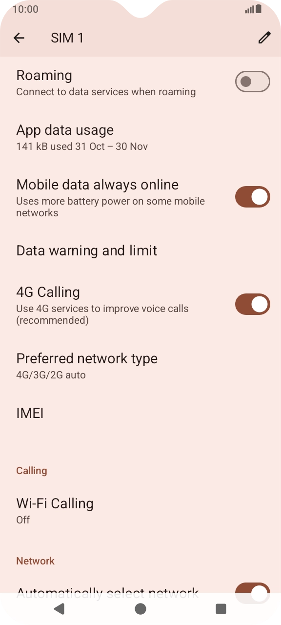 Press App data usage.