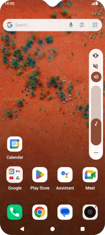 Press the silent mode icon to turn on the function.
