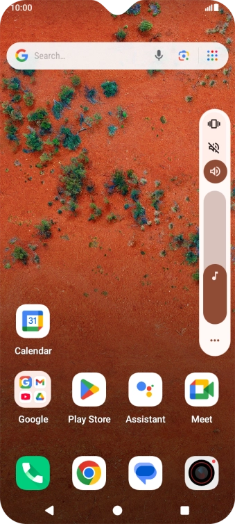 Press the silent mode icon to turn on the function.