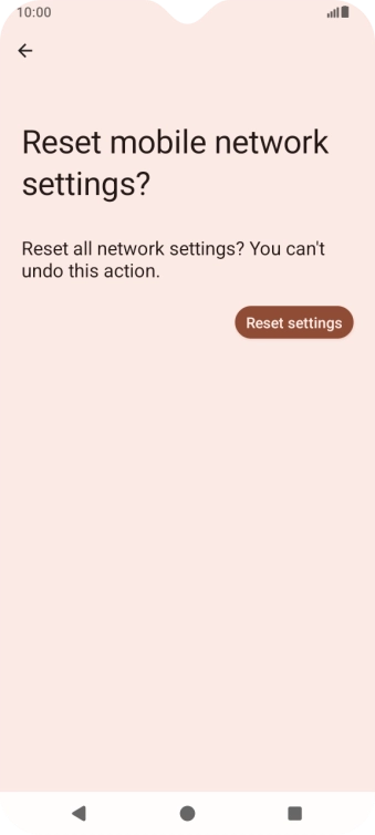 Press Reset settings.