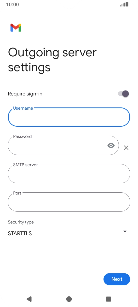 Press the field below 