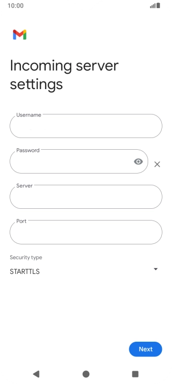 Press the field below 
