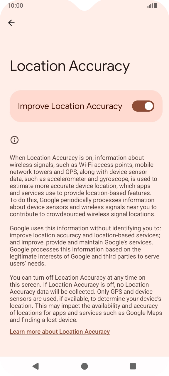 If you press the indicator next to 