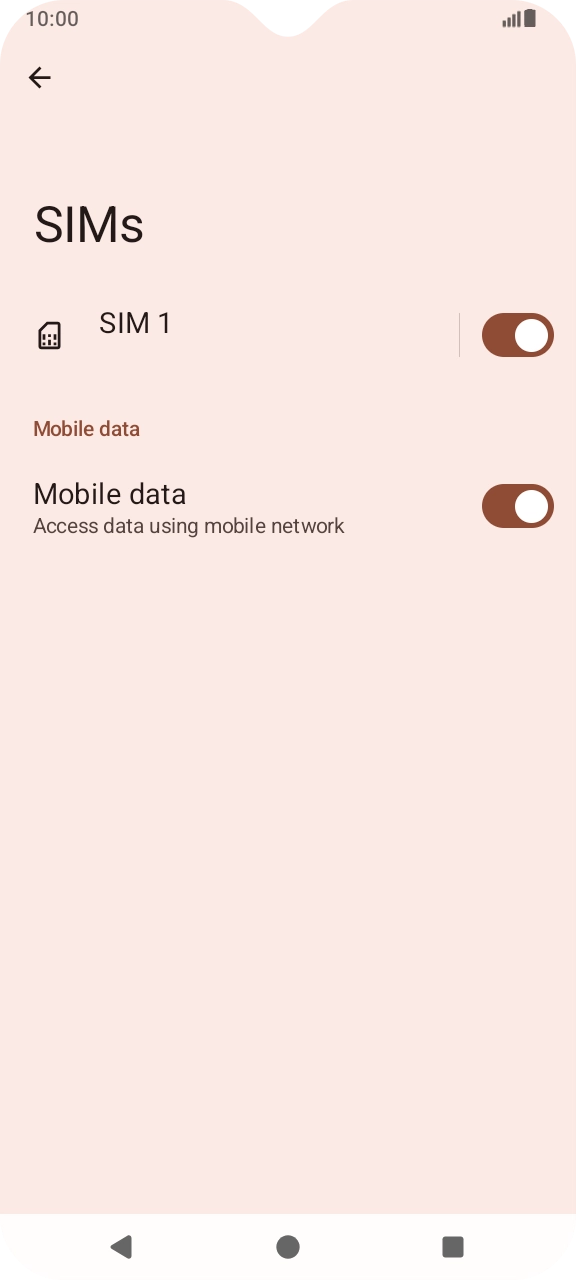 Press the name of your SIM.
