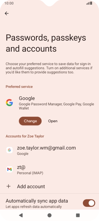 Press the Home key to return to the home screen.