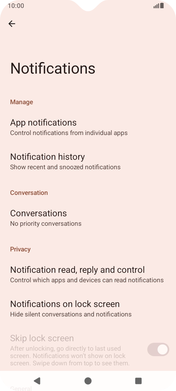 Press App notifications.