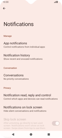 Press App notifications.