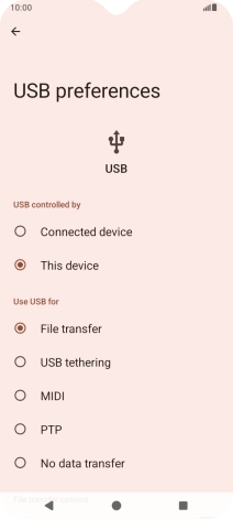 Press File transfer.