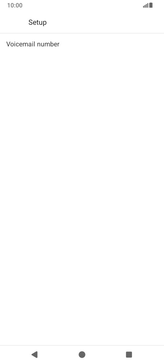 Press Voicemail number.