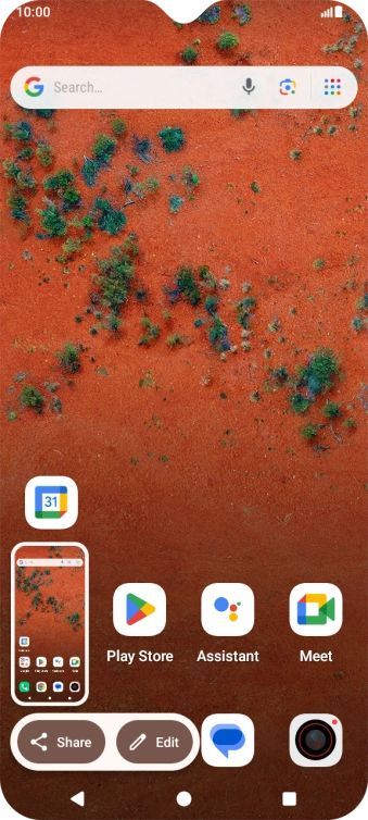 To edit your screenshot, press the screenshot and follow the instructions on the screen to make the required changes.
