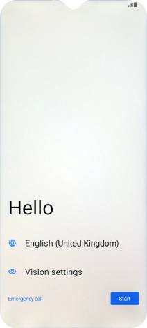 Press the field next to the language icon.