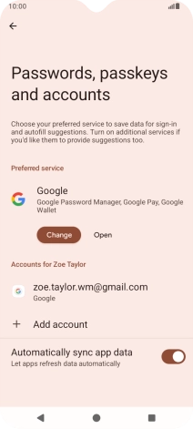 Press the Home key to return to the home screen.