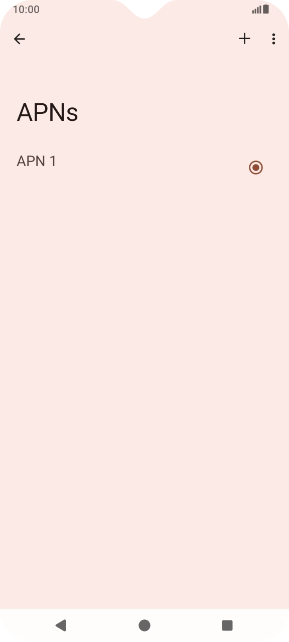 Press the new data connection icon.