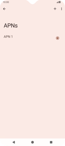 Press the new data connection icon. Press the new data connection icon.