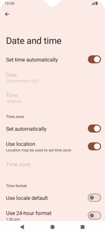 Press the Home key to return to the home screen.