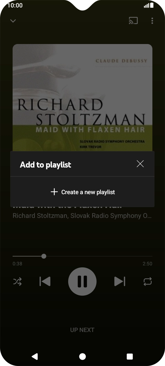 Press Create a new playlist.