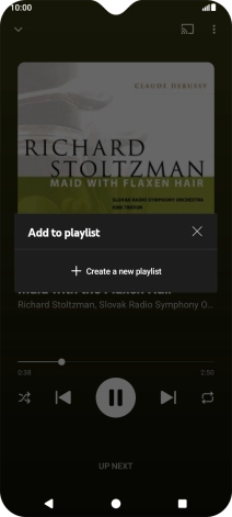 Press Create a new playlist.