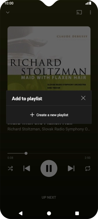 Press Create a new playlist.