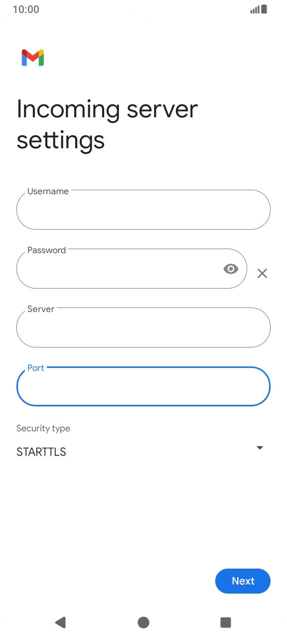 Press the drop down list below 