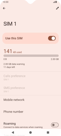 The total data usage is displayed.