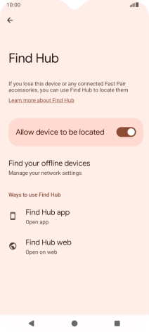 Press the Home key to return to the home screen.