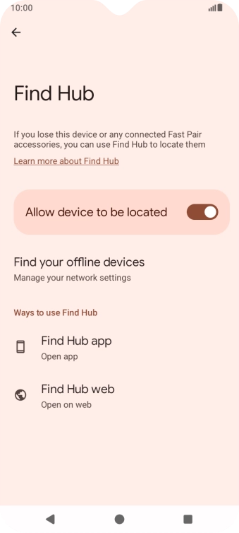 Press the Home key to return to the home screen.