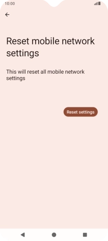 Press Reset settings.