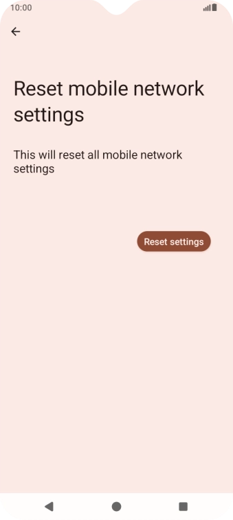 Press Reset settings.