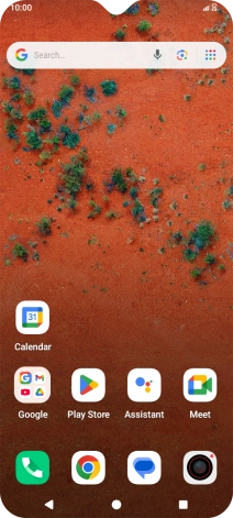 When the battery charging icon is displayed, the battery is charging.